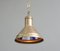 Copper and Mercury Glass Pendant Light, 1910s 8