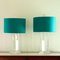 American Triangular Shaped Acrylic Glass Lamps, 1970s, Set of 2 4