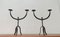 Brutalist Wrought Iron Candleholders, 1960s, Set of 2 32