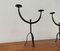 Brutalist Wrought Iron Candleholders, 1960s, Set of 2, Image 17