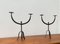 Brutalist Wrought Iron Candleholders, 1960s, Set of 2 24