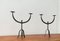Brutalist Wrought Iron Candleholders, 1960s, Set of 2, Image 2