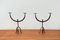 Brutalist Wrought Iron Candleholders, 1960s, Set of 2 31