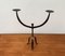 Brutalist Wrought Iron Candleholders, 1960s, Set of 2 13