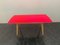 Round Maple & Fuchsia Top Table, 1950s, Image 2