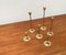 Mid-Century Brass Slim Candleholders, 1960s, Set of 6 9