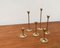 Mid-Century Brass Slim Candleholders, 1960s, Set of 6 12