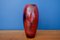 Große rote Keramikvase von Max Idlas 1