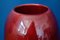Große rote Keramikvase von Max Idlas 7