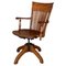 Modernist Wood Swivel Chair by Barcelona, 1940s 1