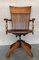 Modernist Wood Swivel Chair by Barcelona, 1940s 2