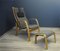 Fauteuil Scandinave avec Repose-Pieds, Set de 2 1