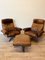DS31 Headquarters Armchair with Footrests from de Sede, 1970s, Set of 3, Image 17