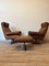 DS31 Headquarters Armchair with Footrests from de Sede, 1970s, Set of 3 16