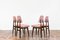 Vintage Oak Wood Dining Chairs, Poland, 1960s, Set of 4 17
