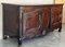 Antique Carved Walnut French Provincial Large Buffet or Sideboard Cabinet 3