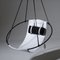 Chaise Swing Suspendue en Cuir Véritable Blanc par Studio Stirling 2