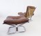 Leather Wing Chair & Ottoman by Harald Relling for Westnofa, Set of 2 9