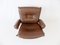 Leather Wing Chair & Ottoman by Harald Relling for Westnofa, Set of 2 15
