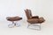 Leather Wing Chair & Ottoman by Harald Relling for Westnofa, Set of 2 20