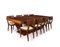 Art Deco Dining Table & 8 Chairs by Jean Royere for Gouffe Paris, Set of 9, Image 1