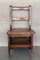 Vintage French Country Carved Oak Metamorphic Folding Chair Step Ladder, Image 3