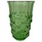 Grüne Art Deco Vase von August Walther & Söhne, 1930er 1