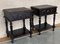 20th Century Solid Carved French Nightstands with Low Shelve, Set of 2 7