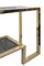 Mid-Century Italian Console Table in Brass, Chrome and Glass 5