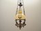 Dutch Brass & Glass Pendant, 1980s 2