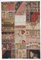 Tappeto vintage multicolore in cotone e lana, Immagine 1