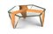 Italian Glass and Wood Tavolino Venice Ruche Coffee Table from VGnewtrend 1
