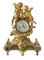 Horloge de Cheminée Antique en Bronze Doré, France, 19ème Siècle 1