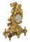 Reloj de repisa francés antiguo de bronce dorado, siglo XIX, Imagen 2