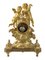 Reloj de repisa francés antiguo de bronce dorado, siglo XIX, Imagen 5