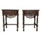 20th Century Solid Carved French Nightstands With Turned Columns, Set of 2 1