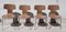 Model 3103 Dining Chairs by Arne Jacobsen for Fritz Hansen, 1973, Set of 4 11