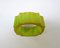 Art Deco Catalin Napkin Rings in Green Amber, Set of 6 12
