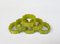 Art Deco Catalin Napkin Rings in Green Amber, Set of 6 2