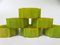 Art Deco Catalin Napkin Rings in Green Amber, Set of 6 9