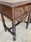 20th Century Solid Carved French Nightstands With Turned Columns & One Drawer, Set of 2 6
