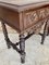 20th Century Solid Carved French Nightstands With Turned Columns & One Drawer, Set of 2, Image 6