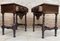 20th Century Solid Carved French Nightstands With Turned Columns & One Drawer, Set of 2 5