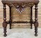 20th Century Solid Carved French Nightstands With Turned Columns & One Drawer, Set of 2, Image 3