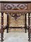 20th Century Solid Carved French Nightstands With Turned Columns & One Drawer, Set of 2 2