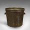 Large Antique Victorian English Copper Planter or Fireside Log Bucket, 1850s, Image 2