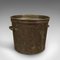 Large Antique Victorian English Copper Planter or Fireside Log Bucket, 1850s 1