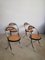 Esszimmerstühle im Stil von Giotto Stoppino aus verchromtem Stahl & Wiener Stroh, 1970er, 4er Set 6