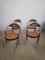 Dining Chairs in Style of Giotto Stoppino in Chromed Steel & Vienna Straw, Italy, 1970, Set of 4 1
