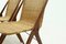 Sculptural Teak & Rattan Dining Chairs, 1950s, Set of 4, Image 5